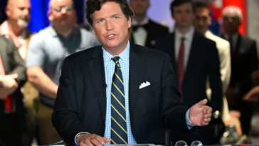 Tucker Carlson leaves Fox News. PHOTO COURTESY