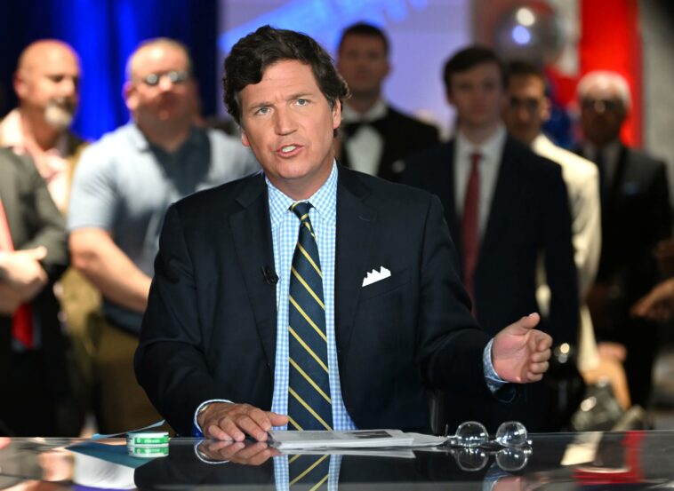 Tucker Carlson leaves Fox News. PHOTO COURTESY