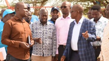 Turkana county Governor Jeremiah Lomorukai hosted Governors Simon Kachapin (West Pokot), Benjamin Chesire Cheboi (Baringo), and Jonathan Lelelit (Samburu), as well as partners led by UNICEF Representative to Kenya, Shaheen Nilofer. PHOTO COURTESY