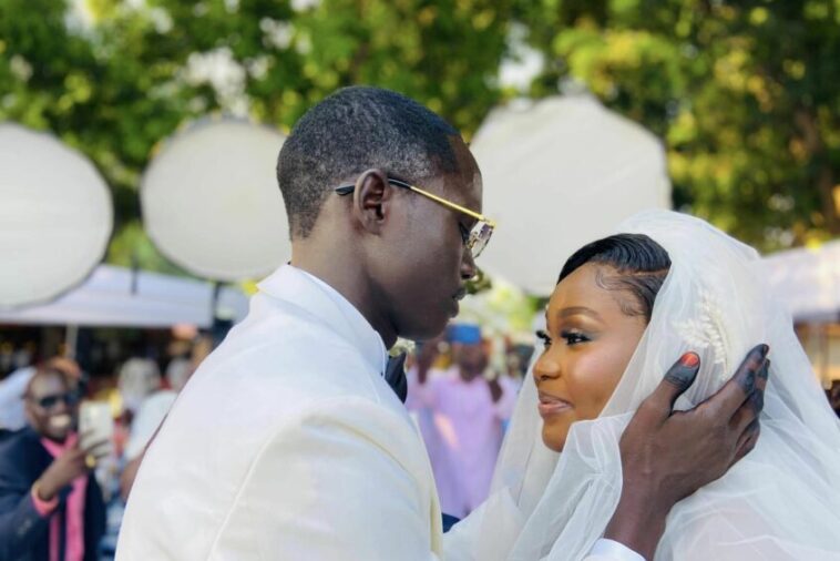 Bol Abuk became emotional as he officially married Regina Achok. PHOTO COURTESY