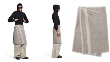 Balenciaga unveils towel skirt selling for Sh140,000. PHOTO COURTESY