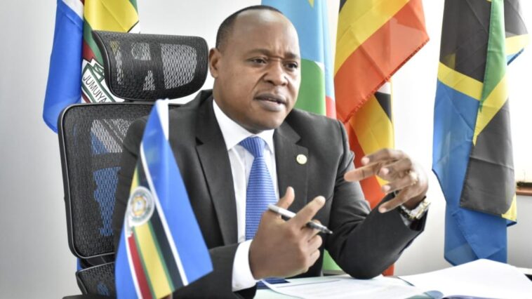 Recalled East African Community (EAC) Secretary General Dr Peter Mathuki. PHOTO COURTESY