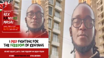 Rex Kanyike Masai was tragically shot by an unidentified police officer