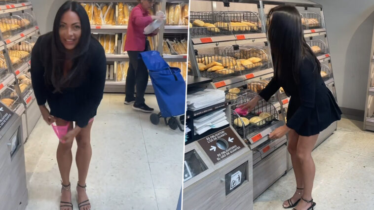 British influencer leaves her underwear in Mercadona´s bread section