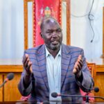 Former Uasin Gishu Deputy Governor John Barorot at his office.