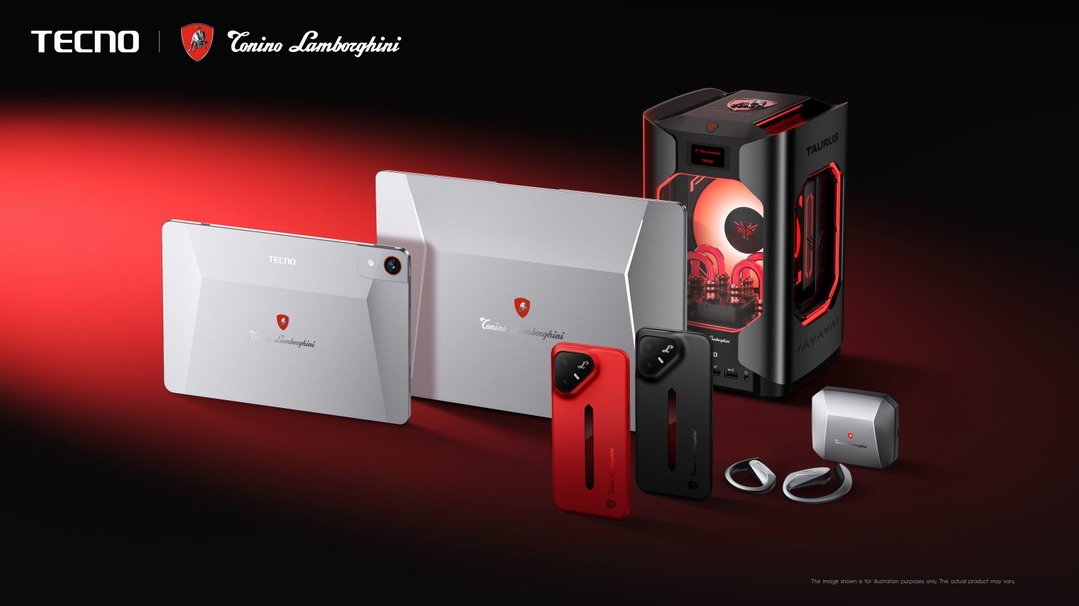 TECNO x Tonino Lamborghini Collection, unveiled at MWC 2026