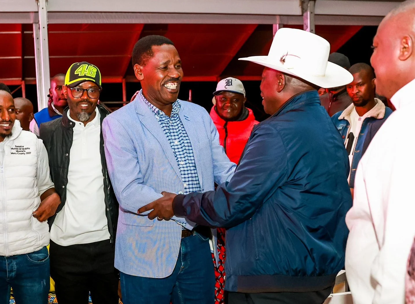 Former Deputy President Rigathi Gachagua and Party of National Unity (PNU) leader Peter Munya met