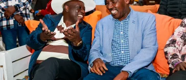 Former Deputy President Rigathi Gachagua and Party of National Unity (PNU) leader Peter Munya met