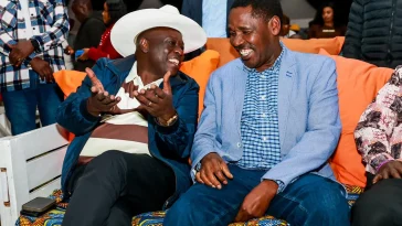 Former Deputy President Rigathi Gachagua and Party of National Unity (PNU) leader Peter Munya met