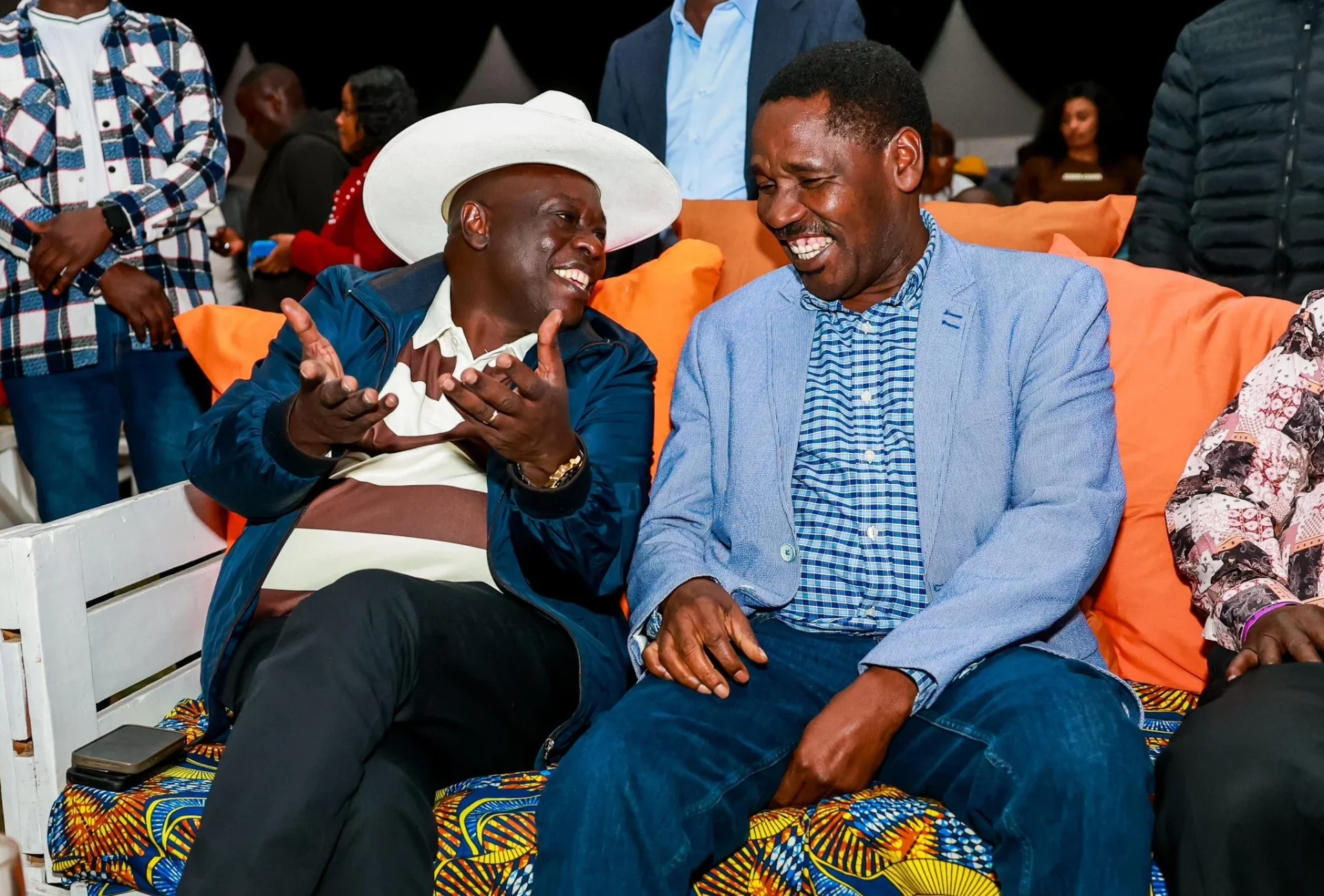 Former Deputy President Rigathi Gachagua and Party of National Unity (PNU) leader Peter Munya met